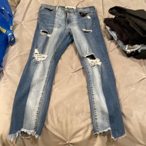 Flying monkey skinny jeans